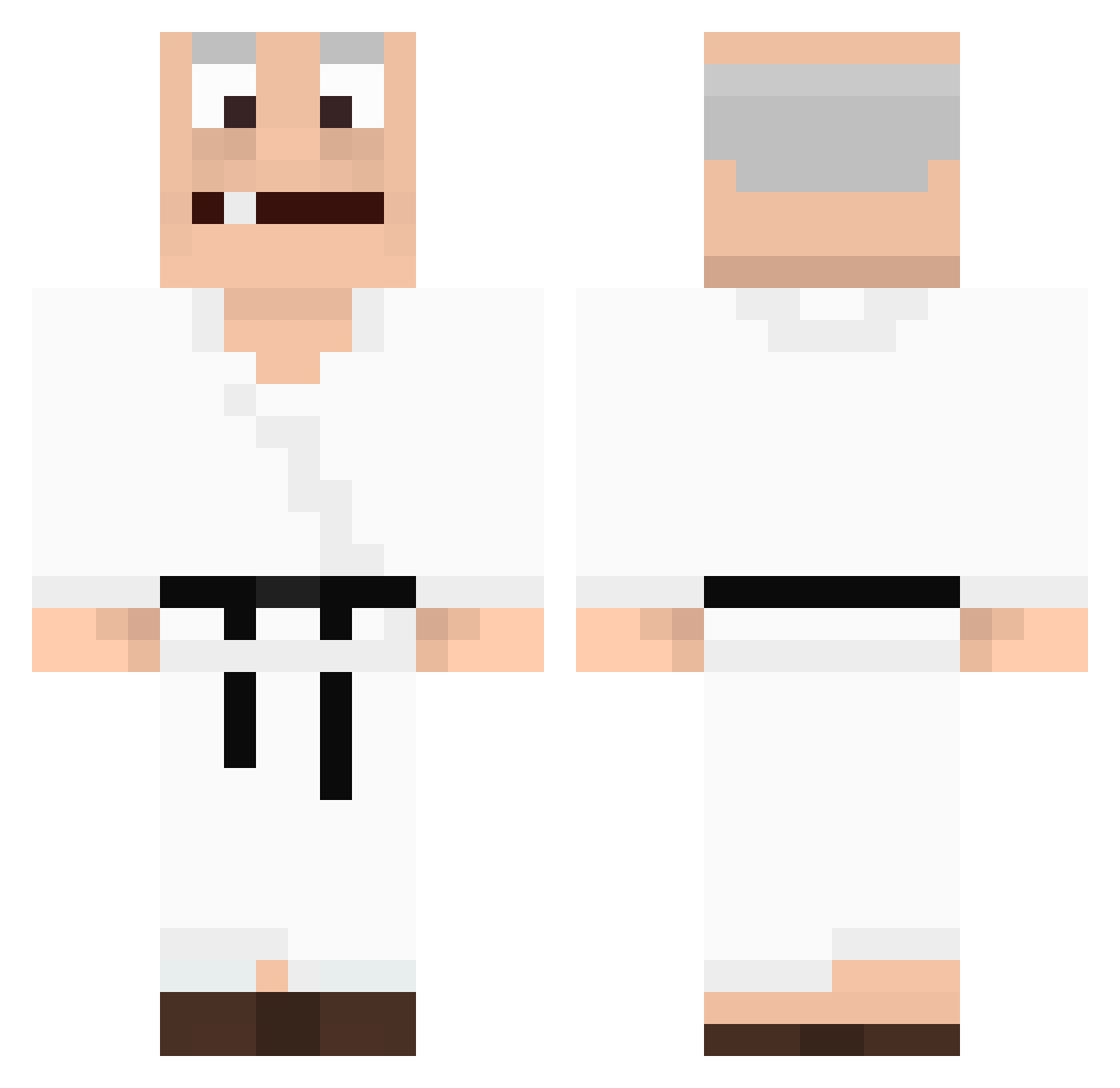 Converters Minecraft skin, front and back view