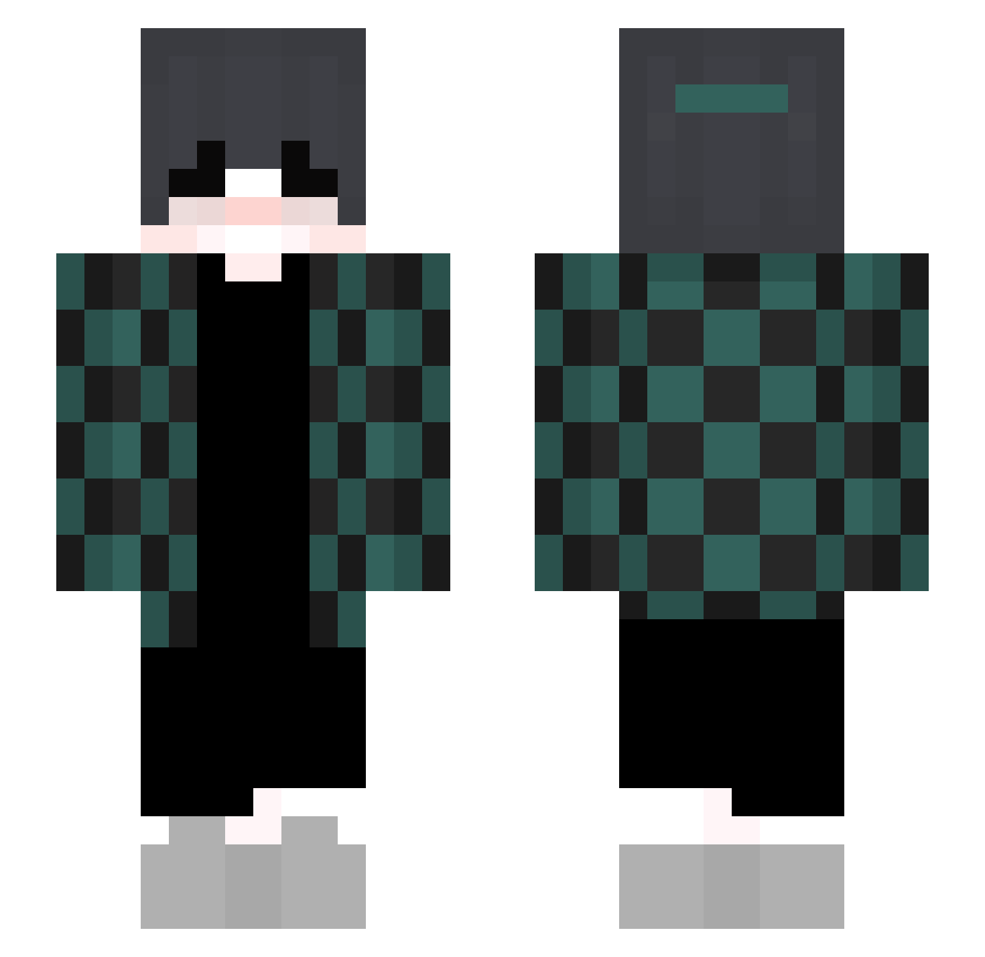 Dyvlnox_ Minecraft skin, front and back view