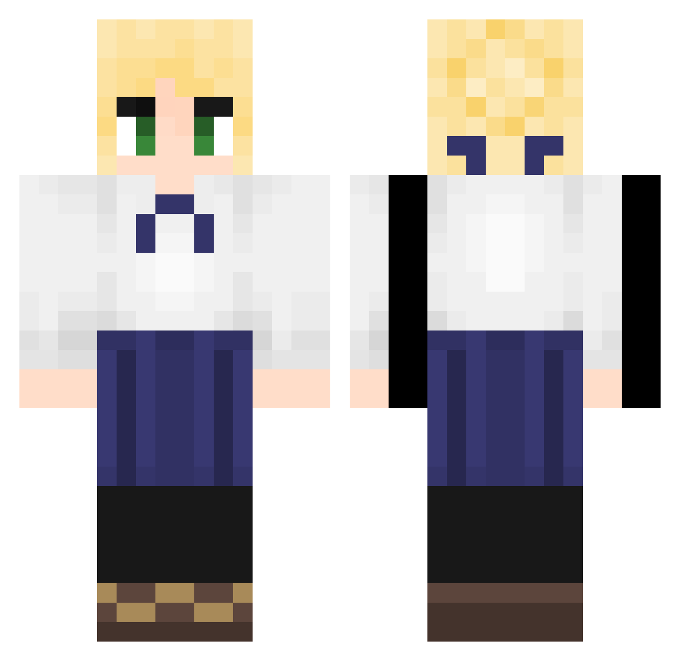 Leclerc_HRN Minecraft skin, front and back view