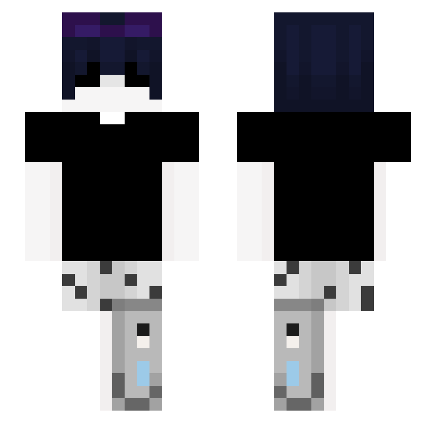barkitodepapel Minecraft skin, front and back view
