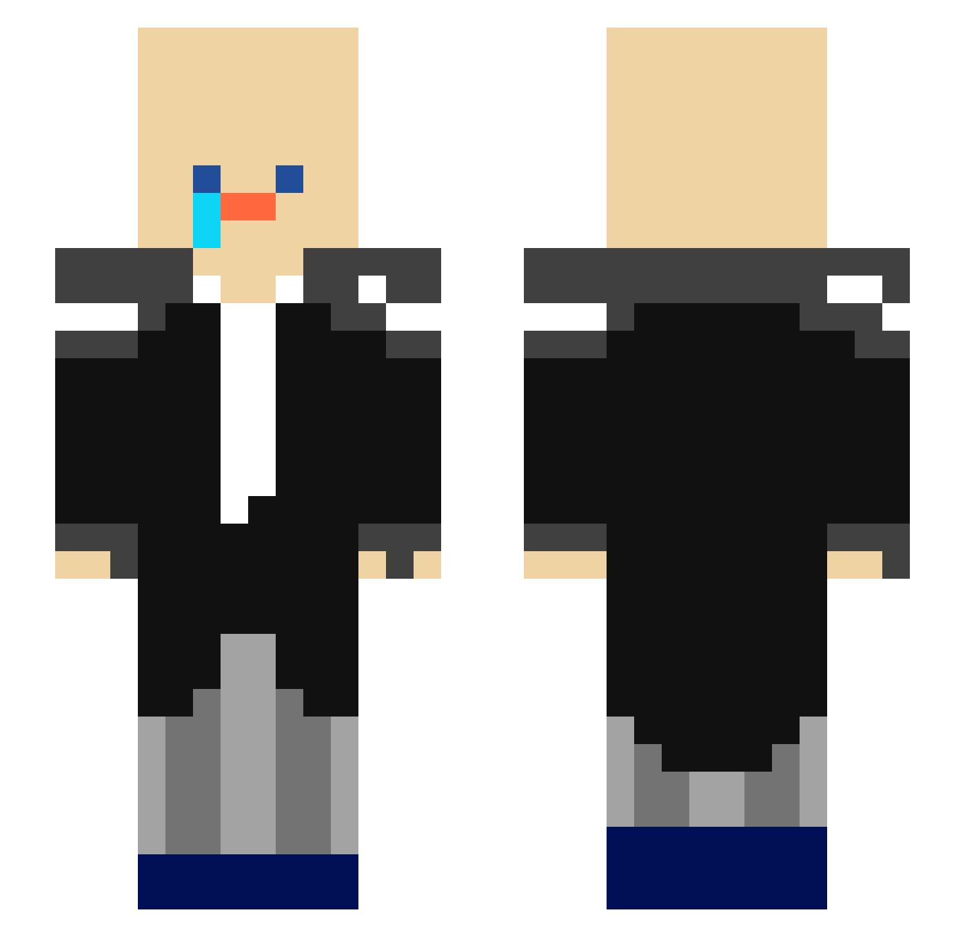 sb_1n_x Minecraft skin, front and back view