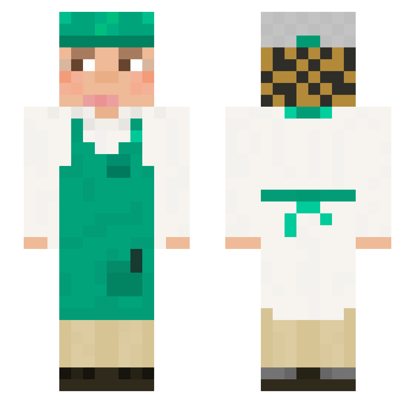 _gamergirl69_ Minecraft skin, front and back view