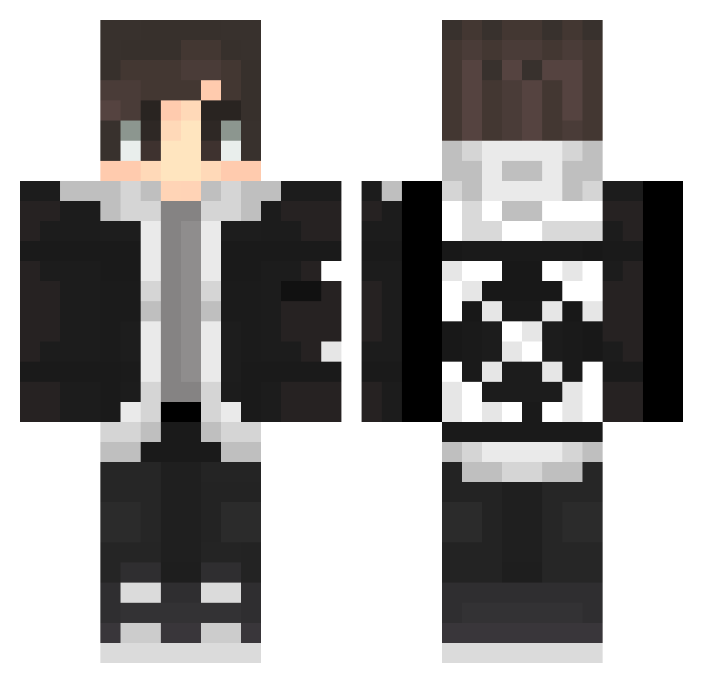 HeinHeinz Minecraft skin, front and back view