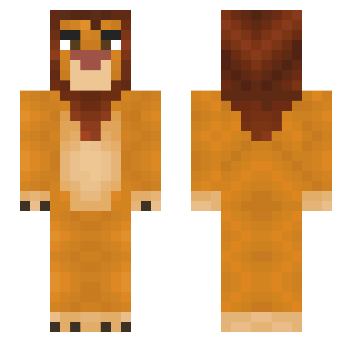 NATl0N Minecraft skin, front and back view