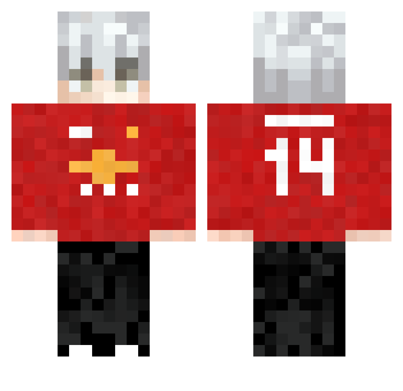 zakrzew_ Minecraft skin, front and back view
