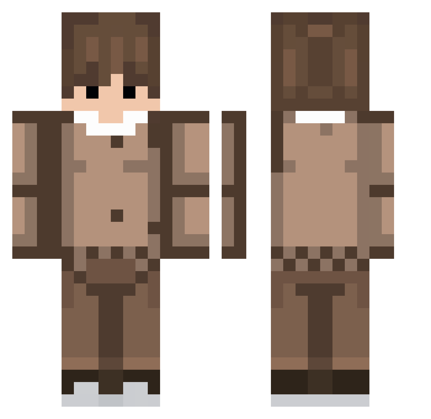 y6_tqe Minecraft skin, front and back view