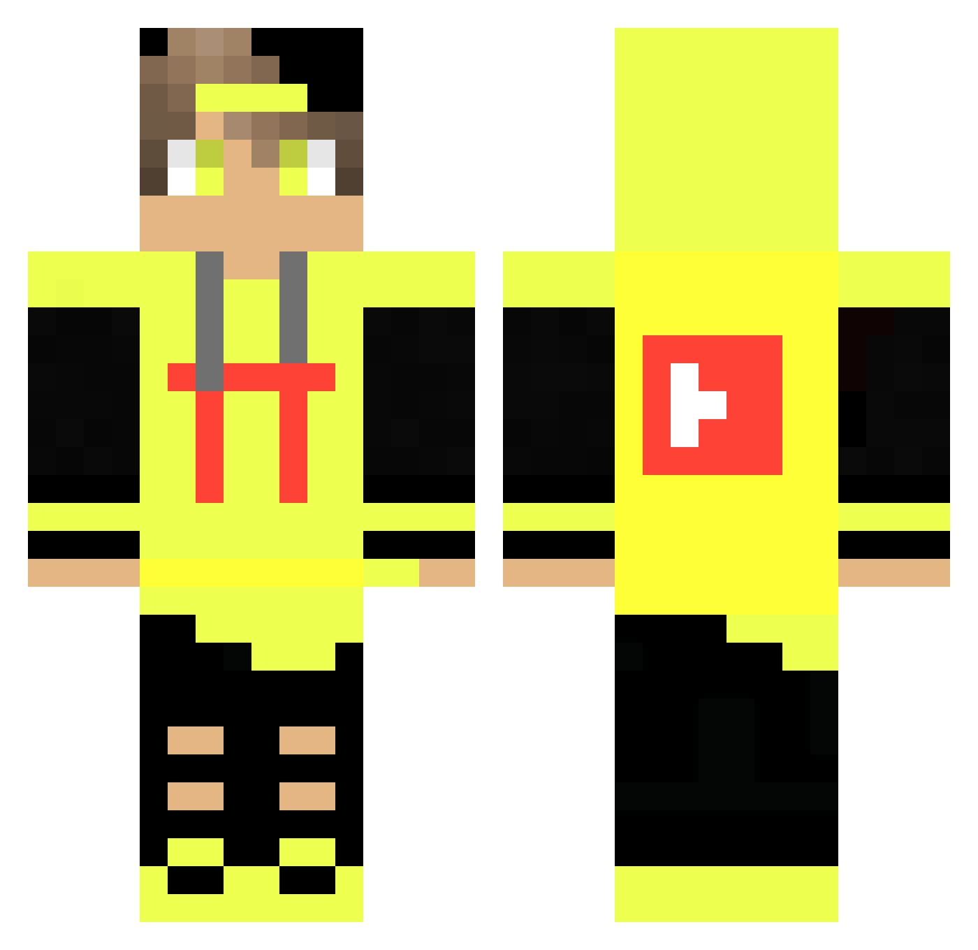 Daniil6Minecraft Minecraft skin, front and back view