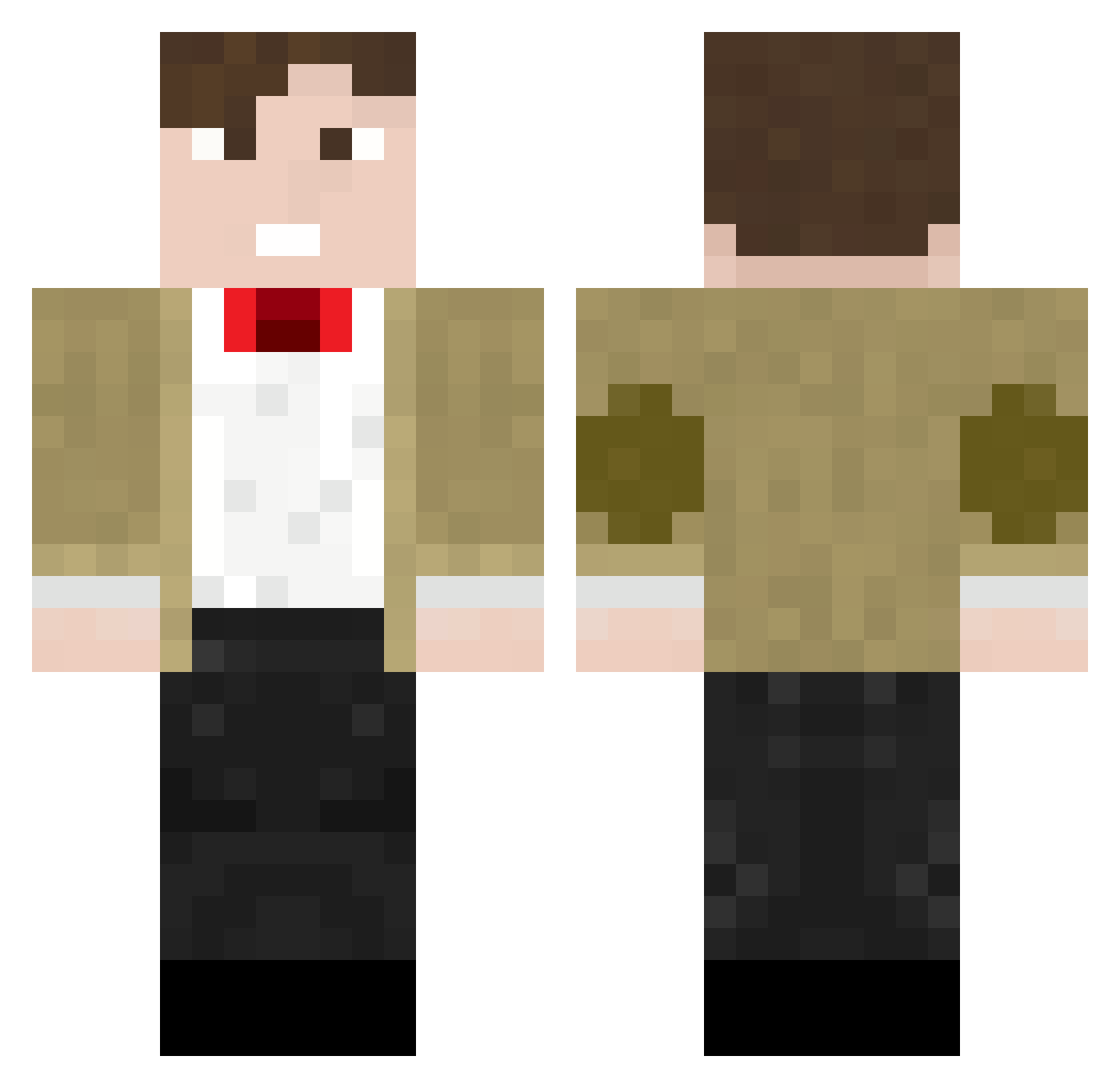 intrinsical Minecraft skin, front and back view