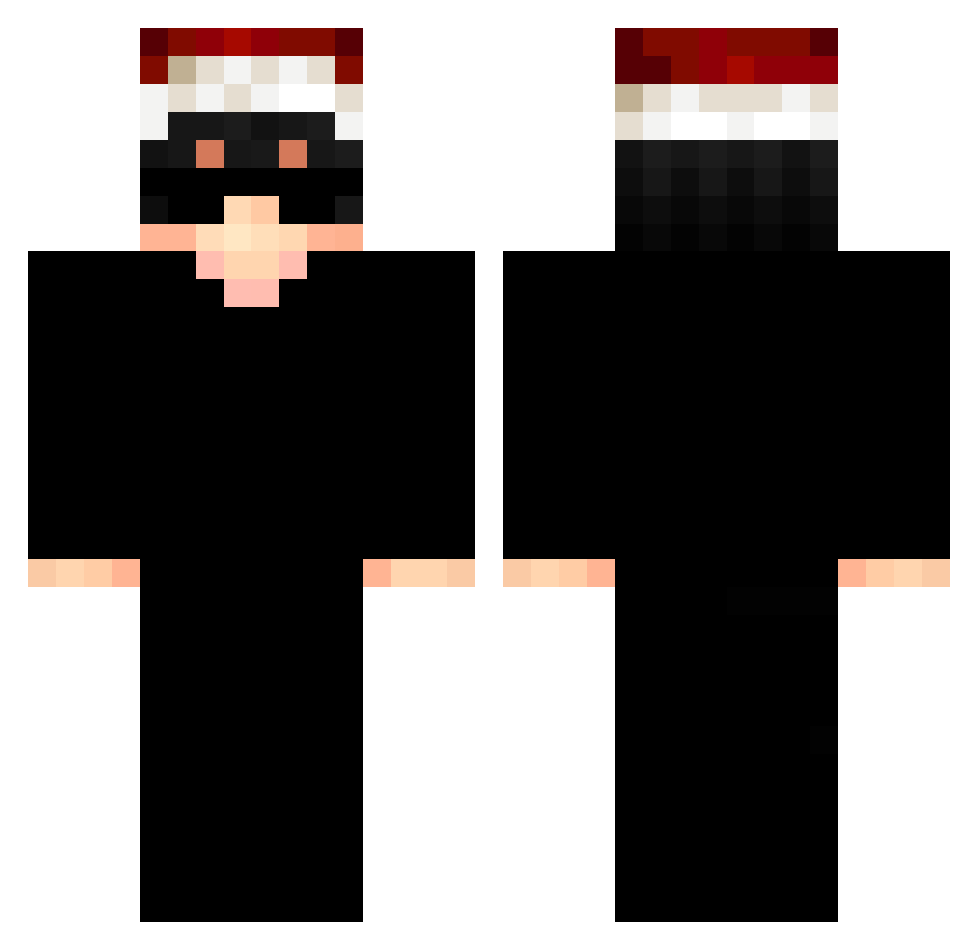 majestic_legend Minecraft skin, front and back view