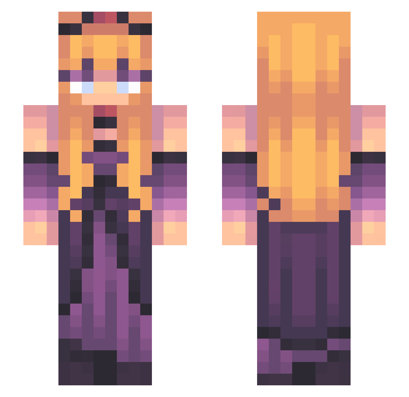 stitch231 Minecraft skin, front and back view