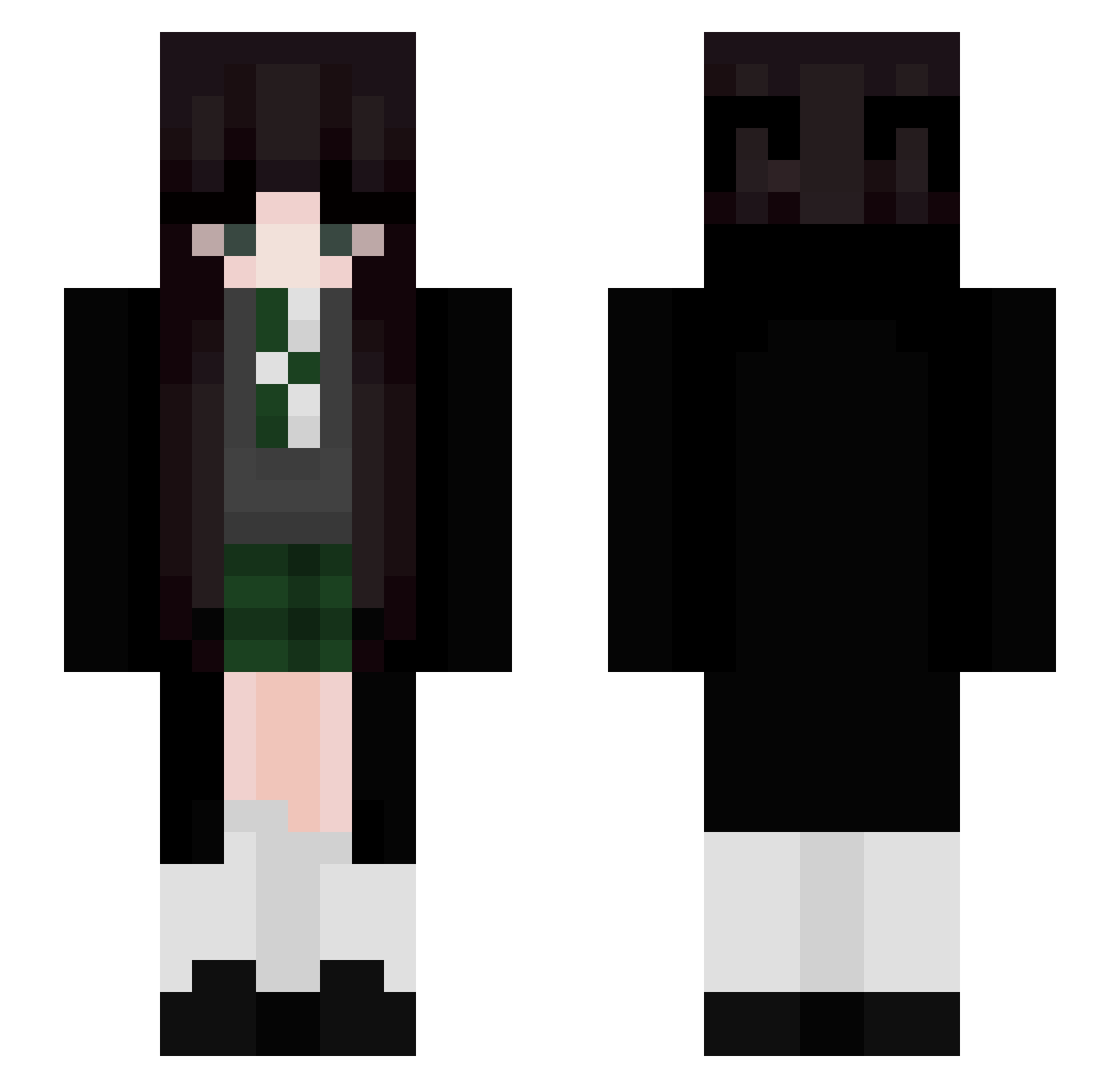 ARCHIE6484 Minecraft skin, front and back view