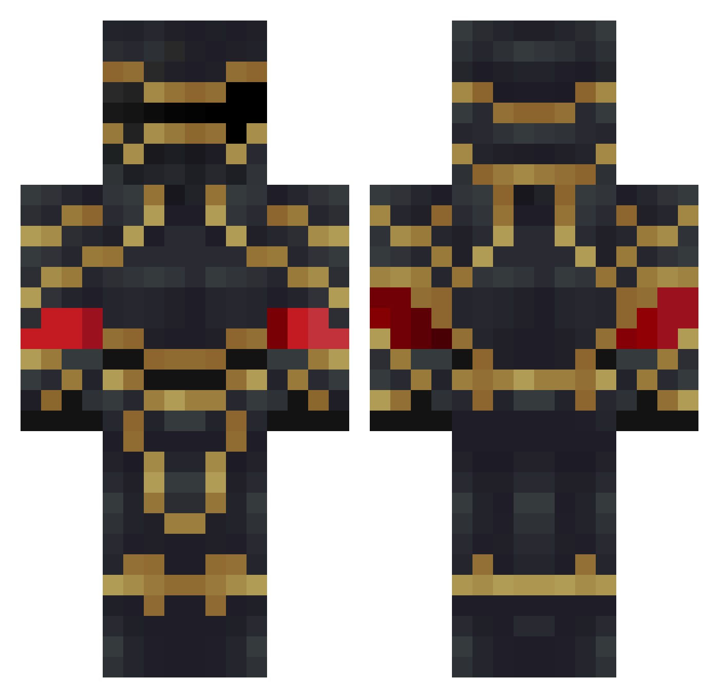 lil_pewp Minecraft skin, front and back view