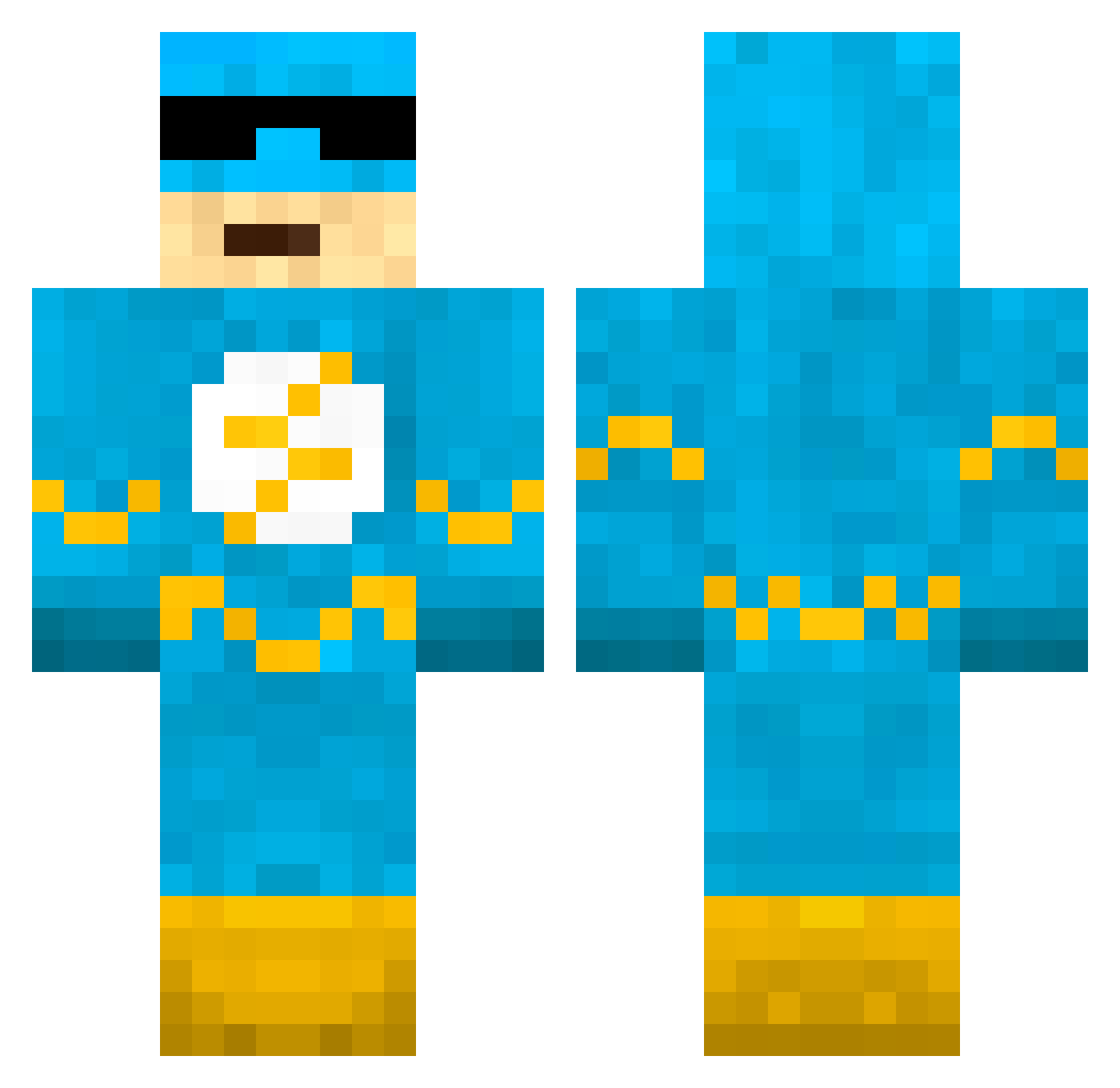 luccoNn Minecraft skin, front and back view