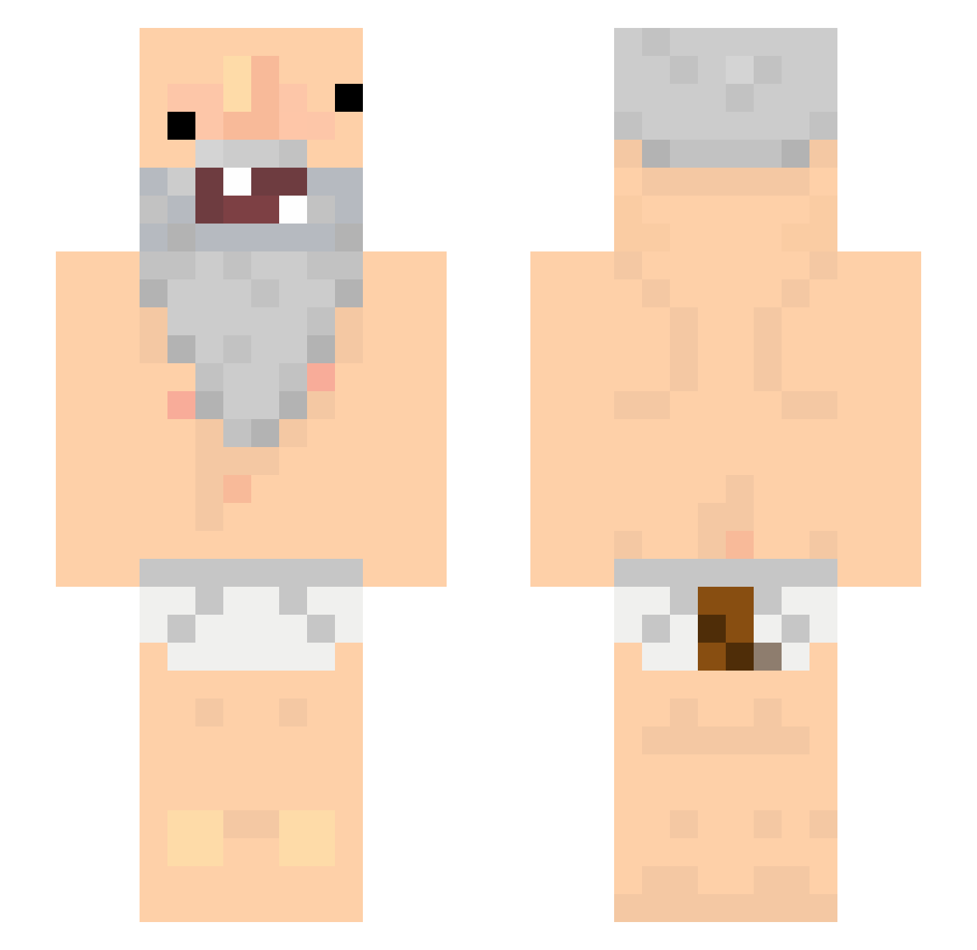 m5victor Minecraft skin, front and back view
