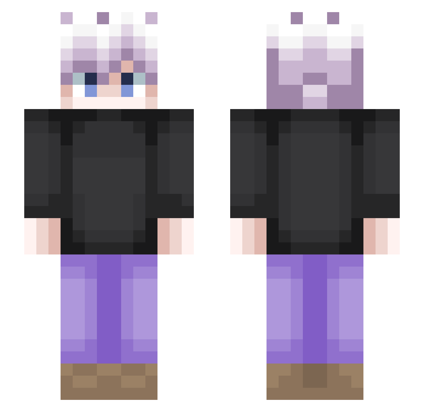 gioshawty Minecraft skin, front and back view