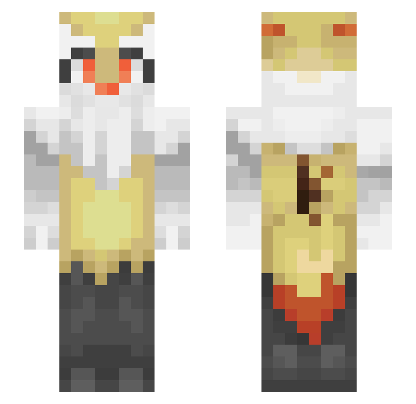 braixennn Minecraft skin, front and back view