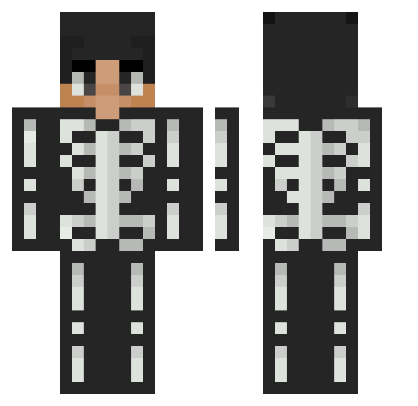 Gay_Bowzer Minecraft skin, front and back view