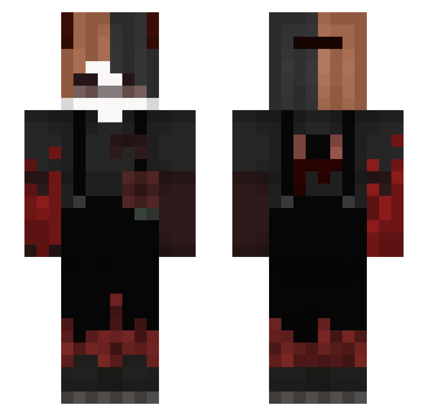 vovadoss Minecraft skin, front and back view