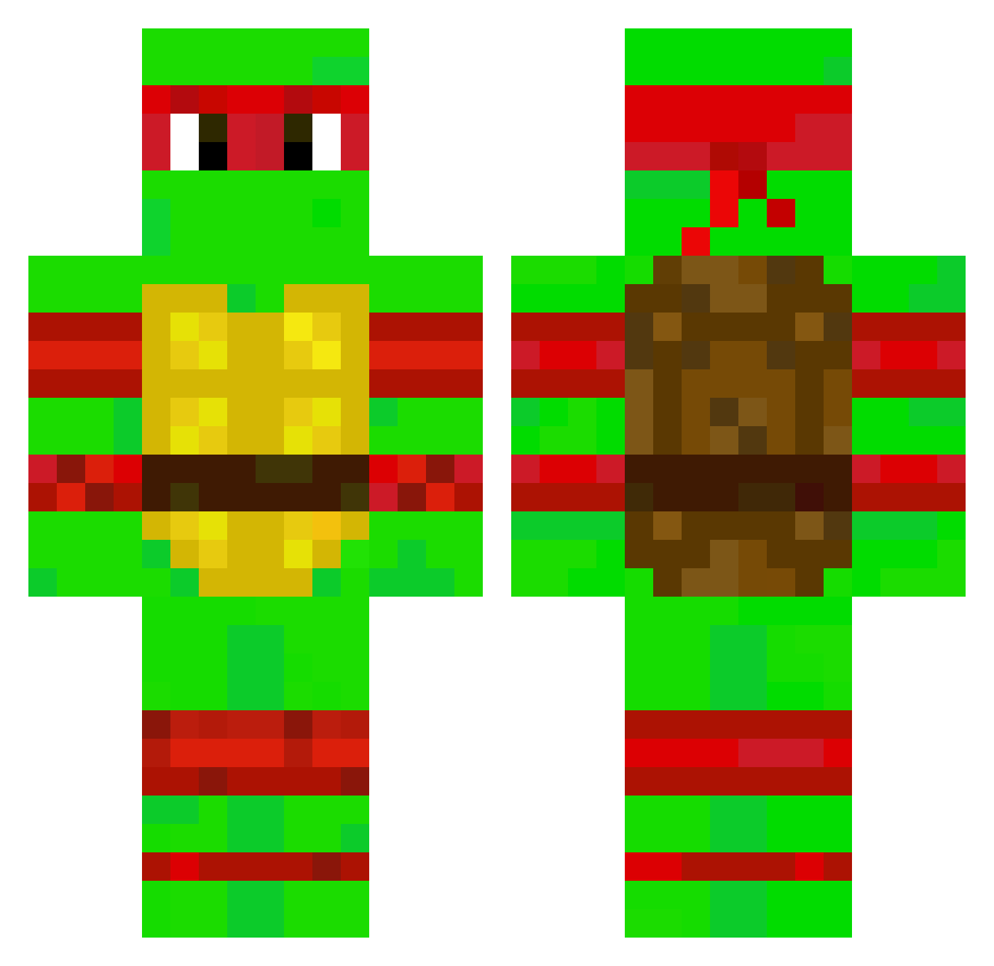 ItzEmilioPRO22 Minecraft skin, front and back view