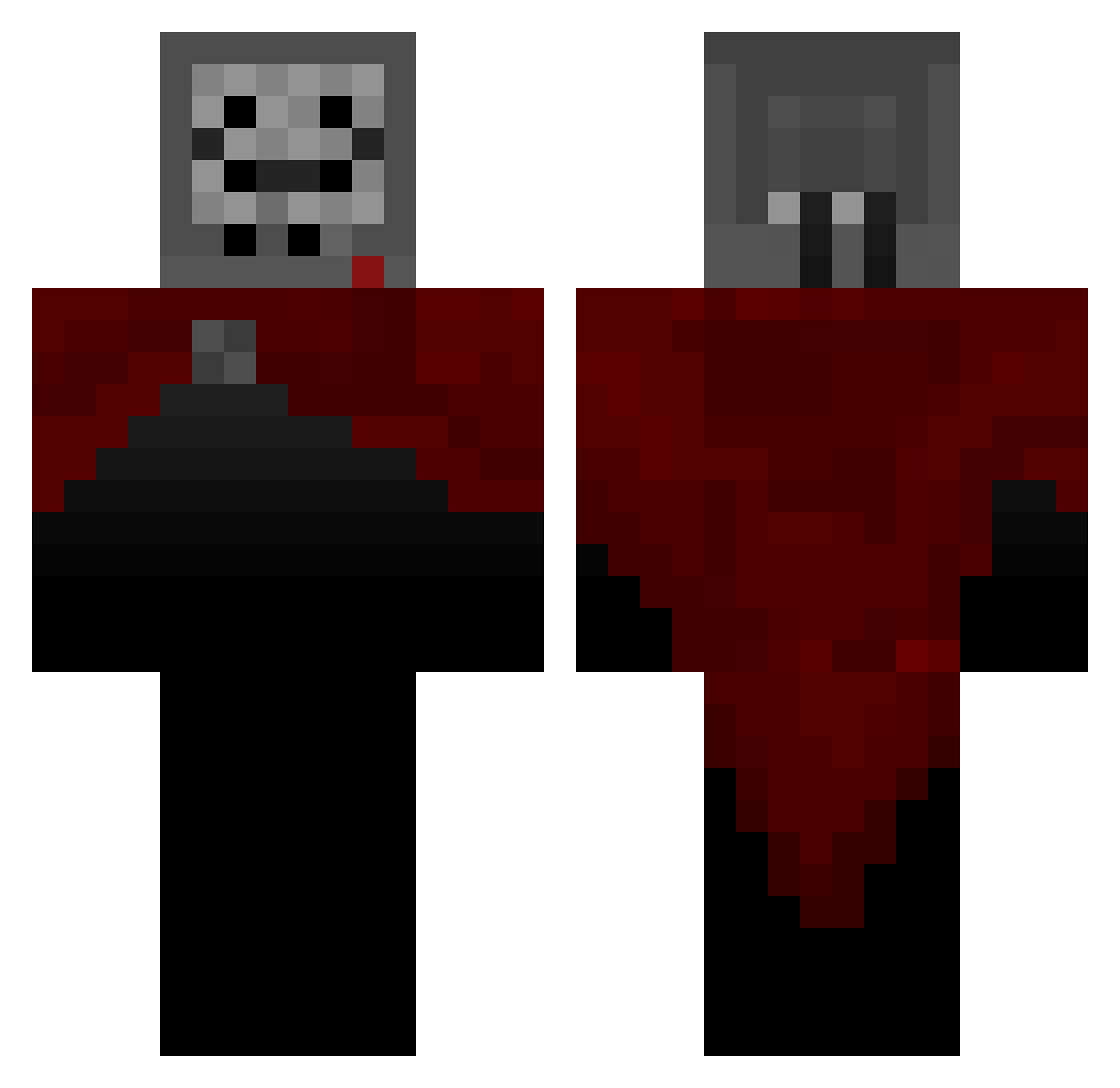 kinoe49 Minecraft skin, front and back view
