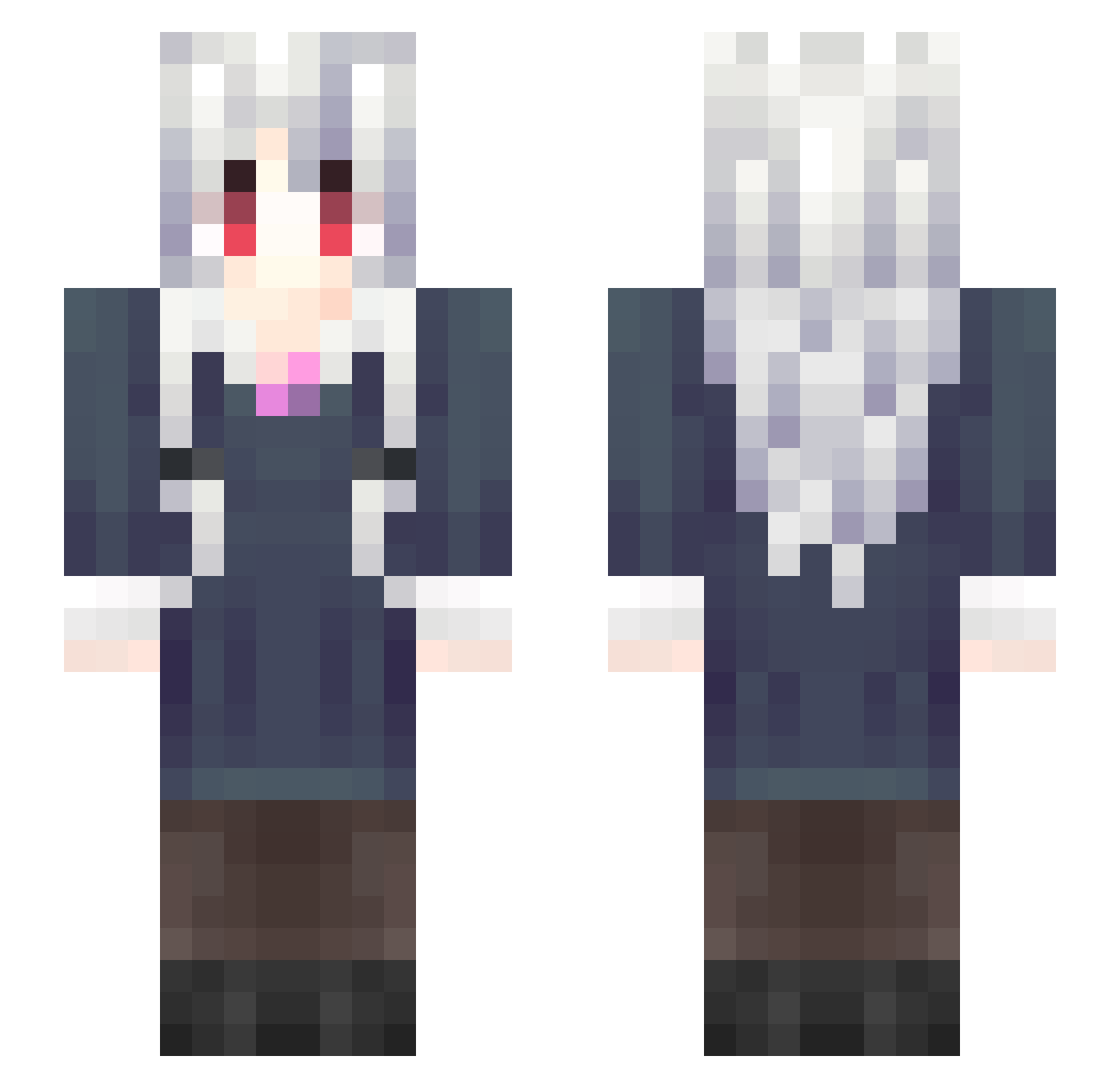 JZYF_C Minecraft skin, front and back view