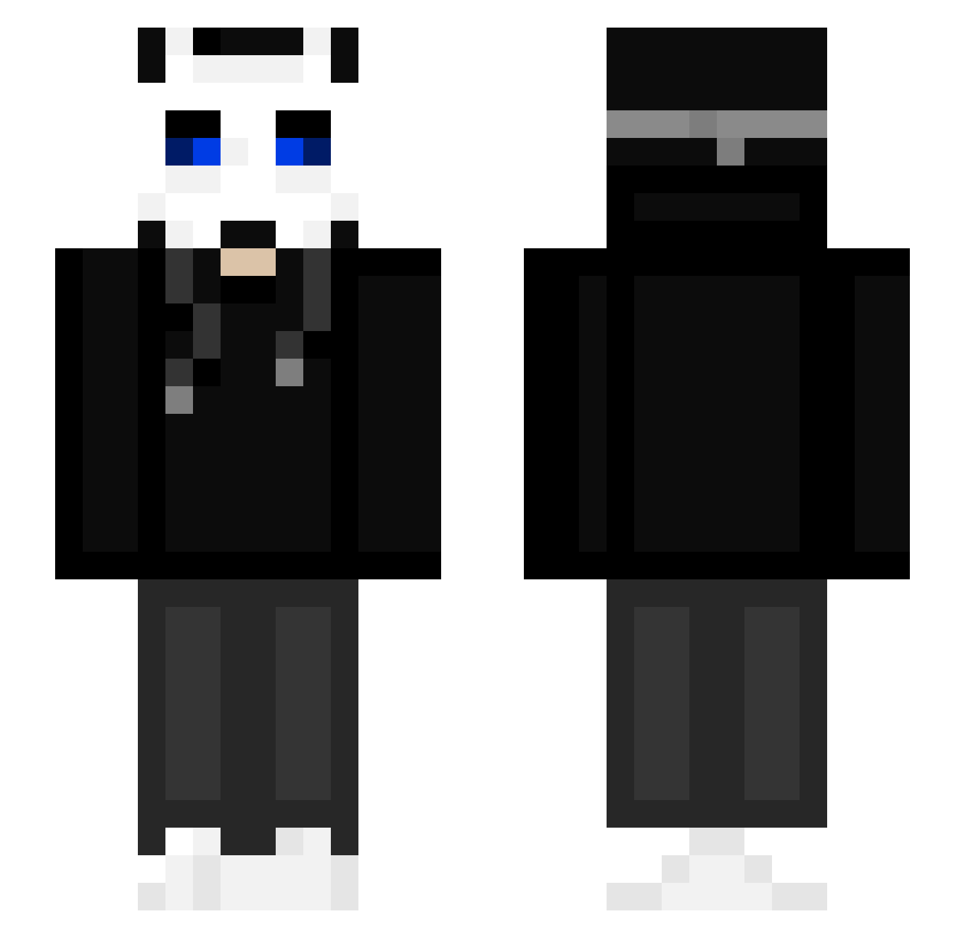 Brandingo12 Minecraft skin, front and back view