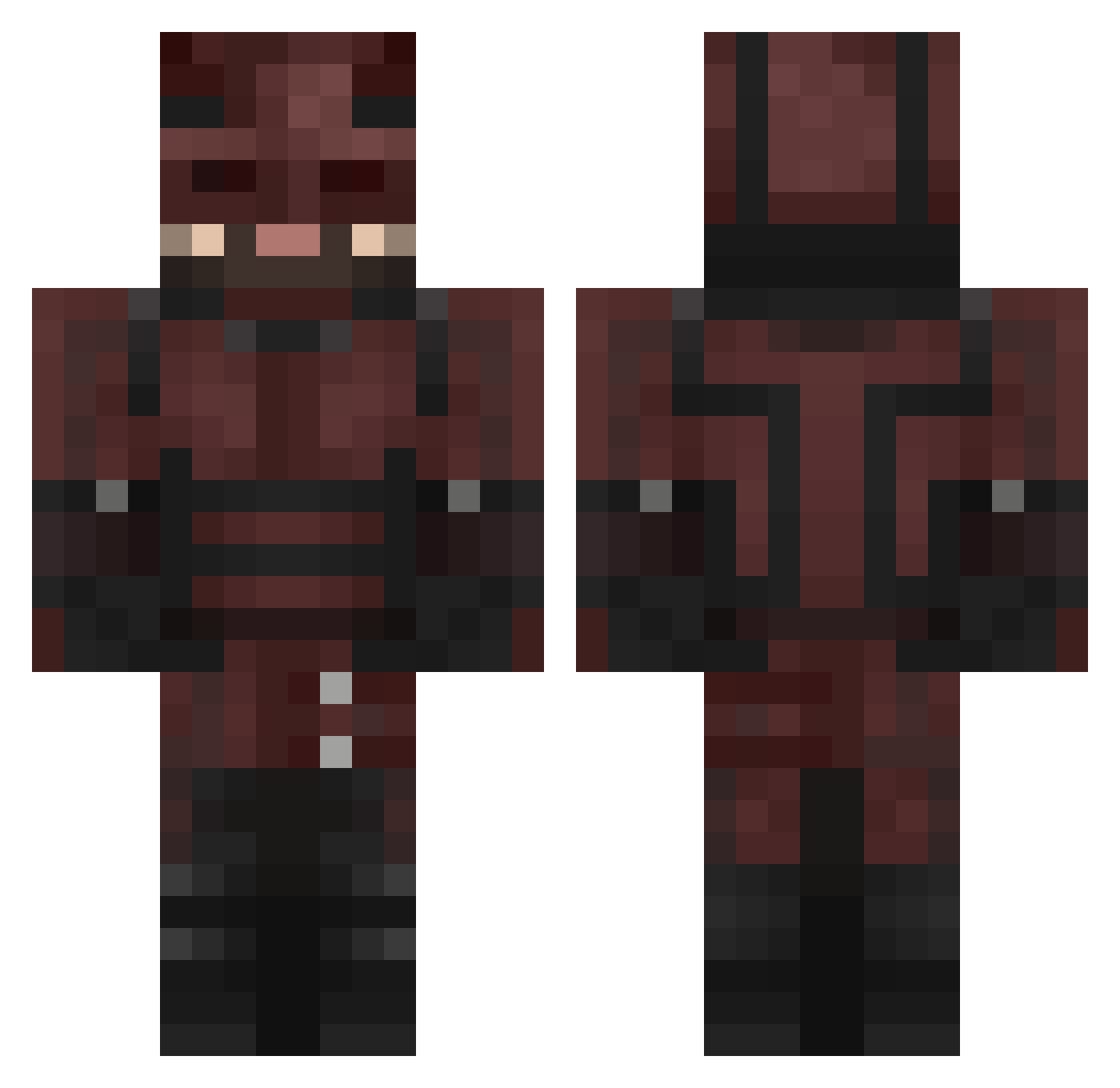 Sith_Maciejo Minecraft skin, front and back view