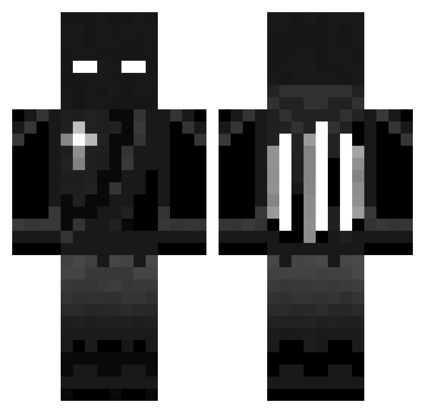 The_xxx_ Minecraft skin, front and back view