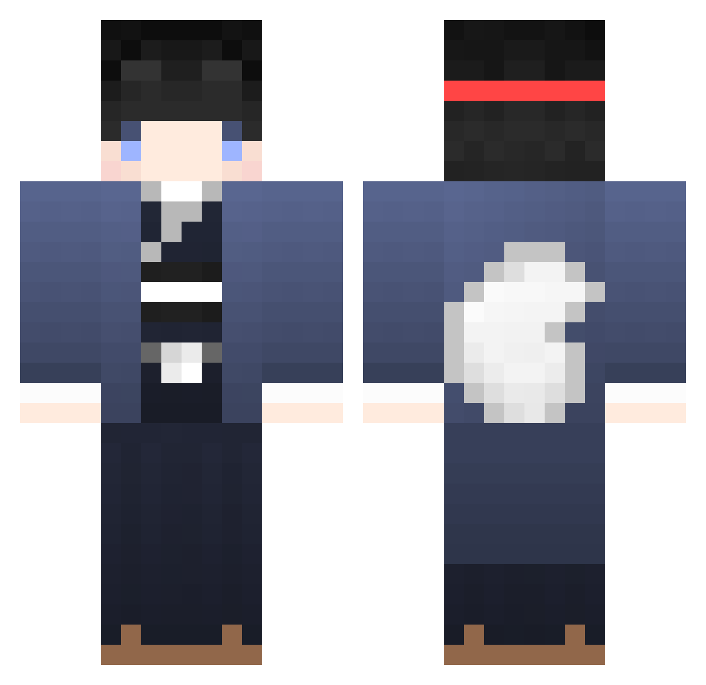 RenXing0217 Minecraft skin, front and back view