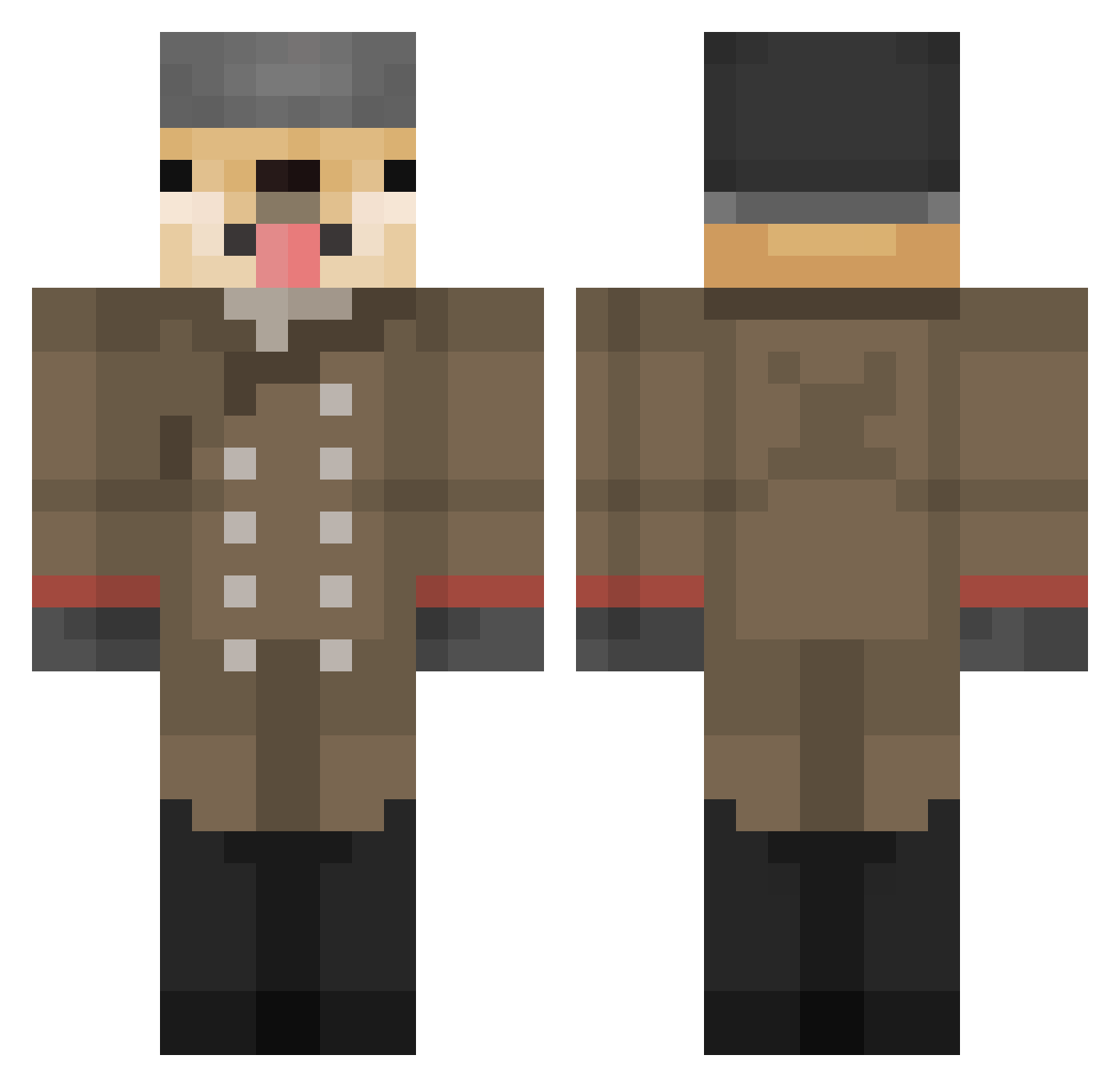 jijon0104 Minecraft skin, front and back view