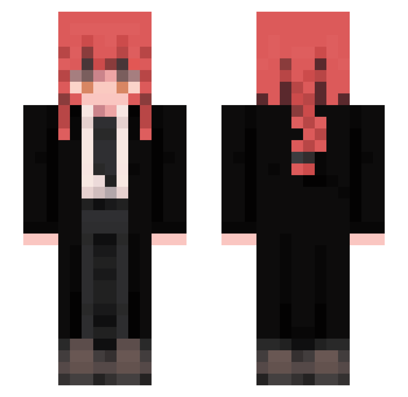 KishouZero Minecraft skin, front and back view