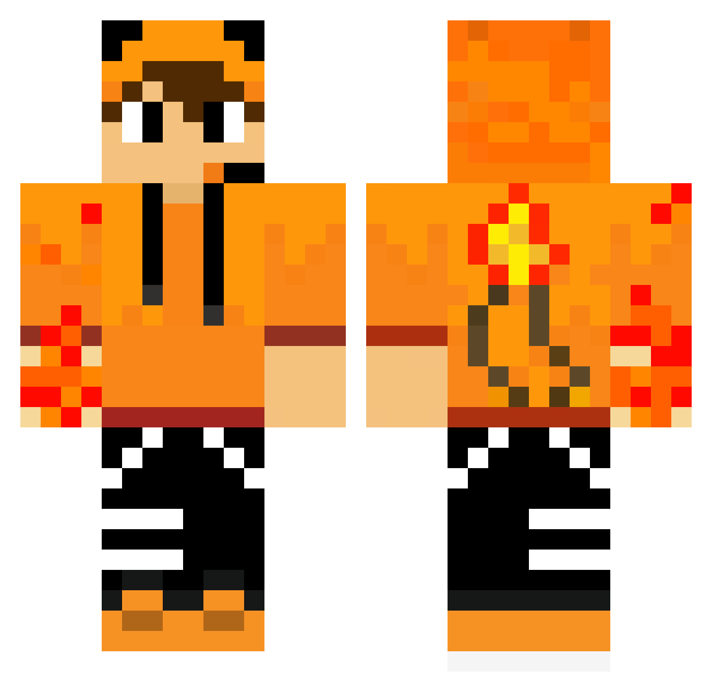 Colak24 Minecraft skin, front and back view