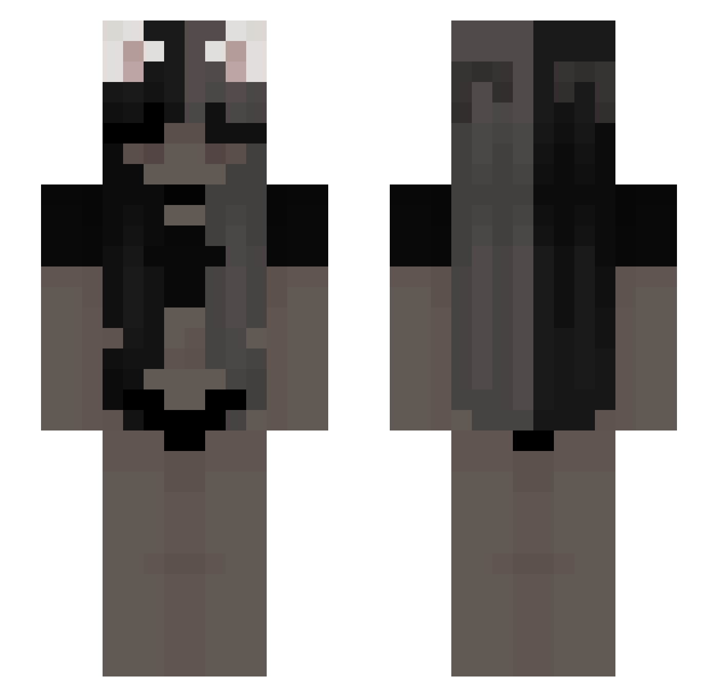 MlQdyM1_ Minecraft skin, front and back view