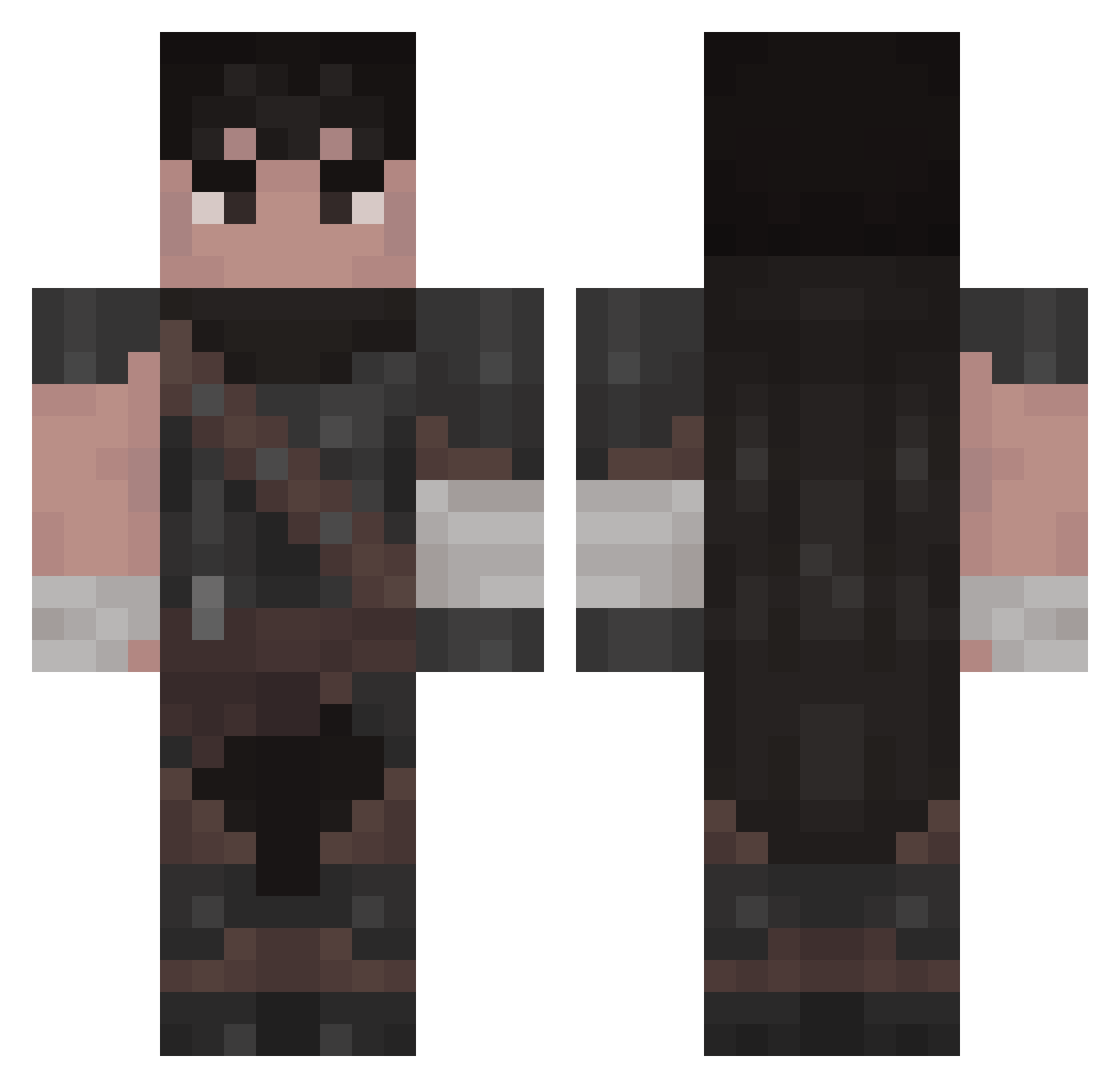 superbooper2 Minecraft skin, front and back view