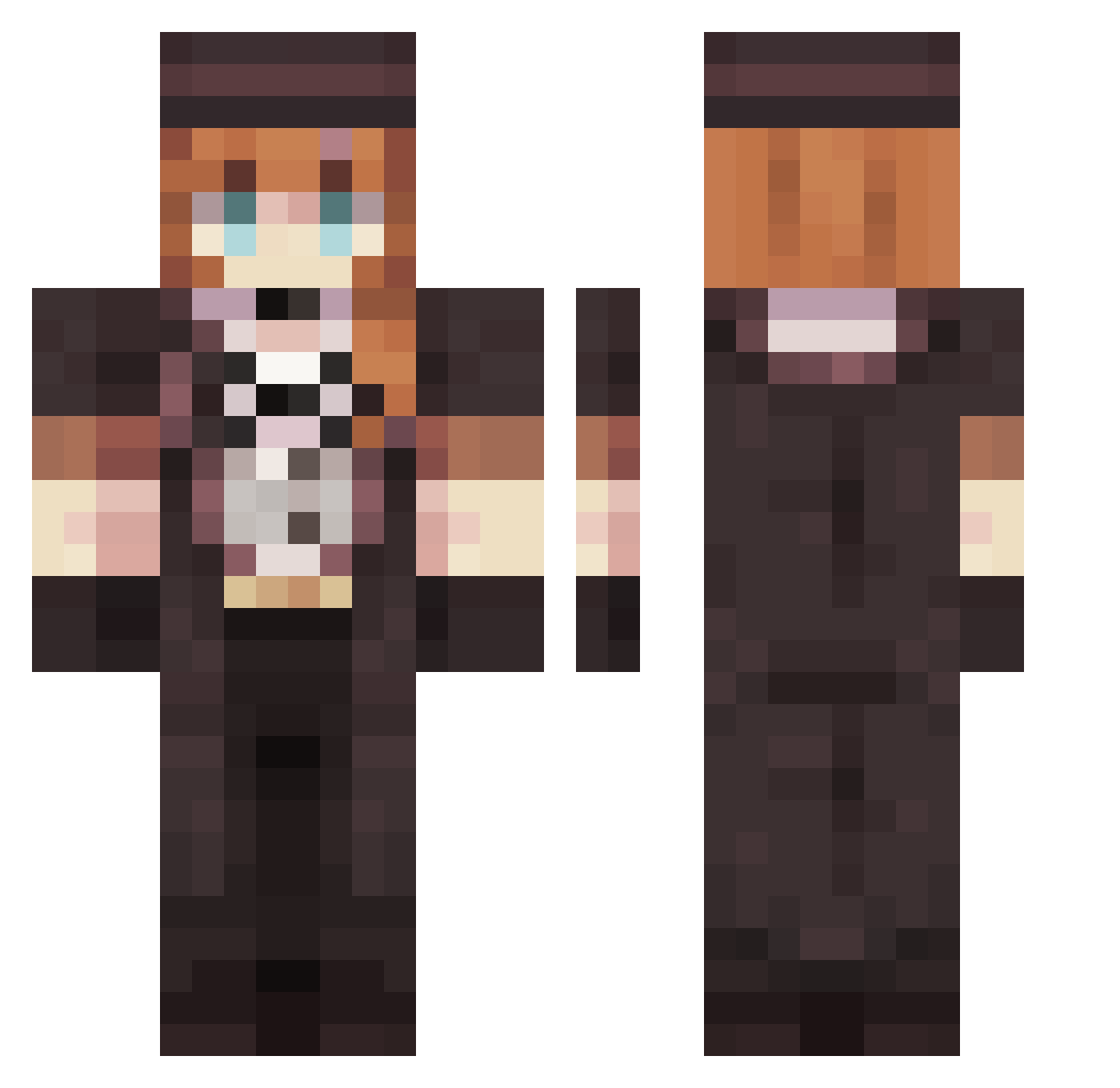 shin_soukoku00 Minecraft skin, front and back view