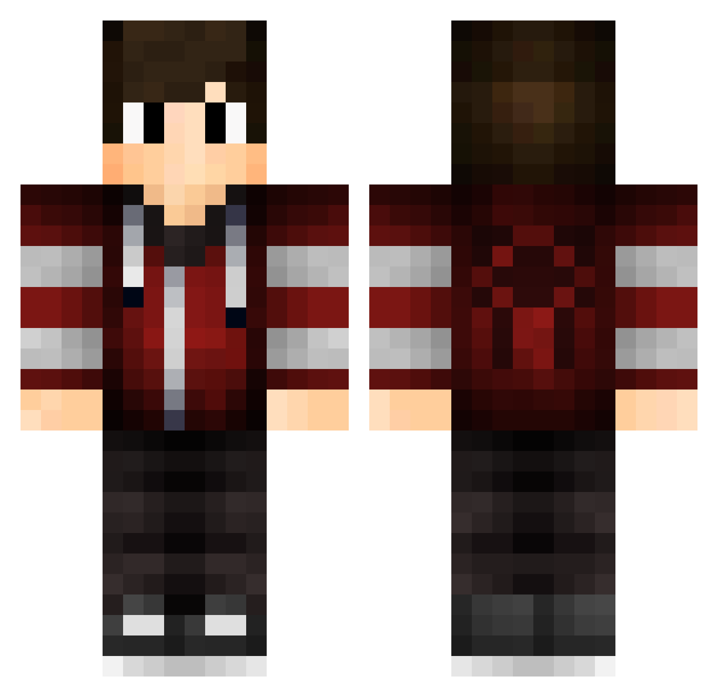 Brendonloyd Minecraft skin, front and back view