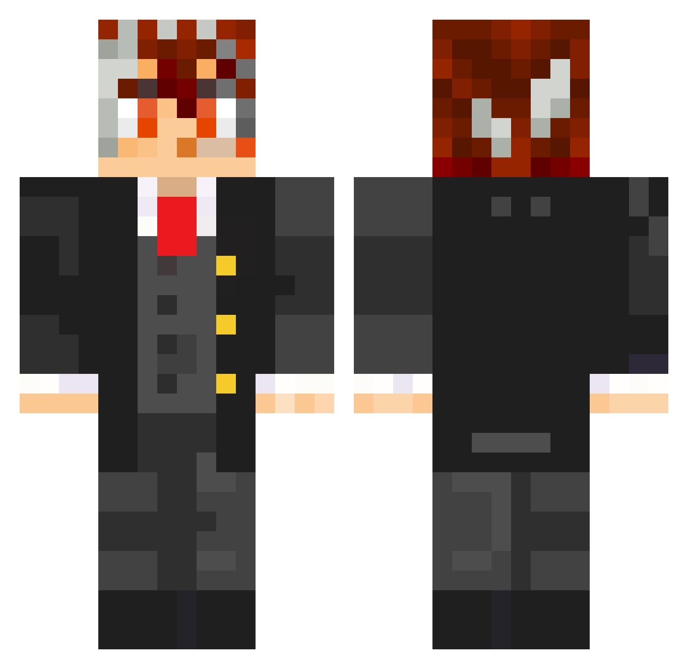 nay_san Minecraft skin, front and back view