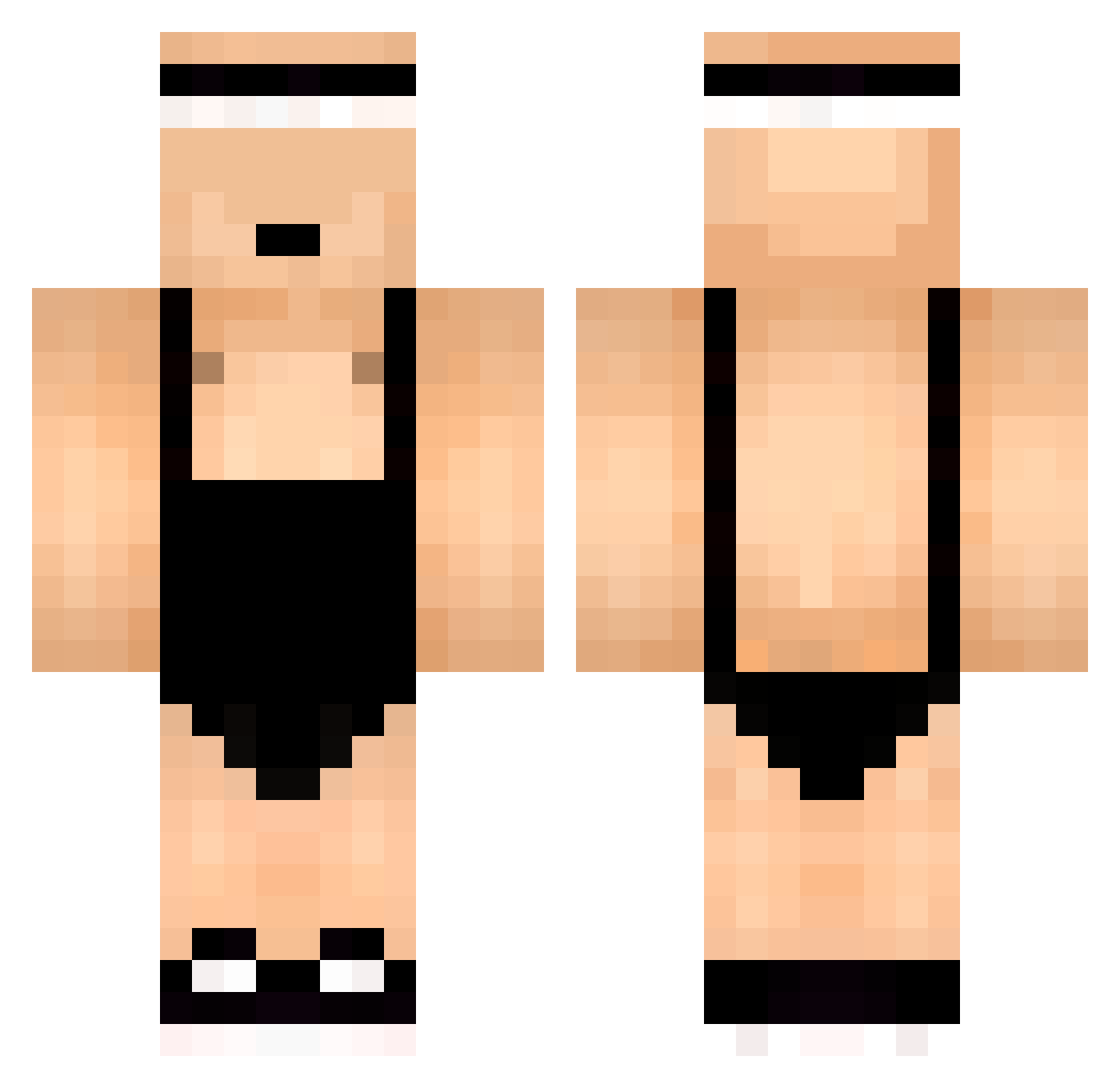 Marcezz Minecraft skin, front and back view