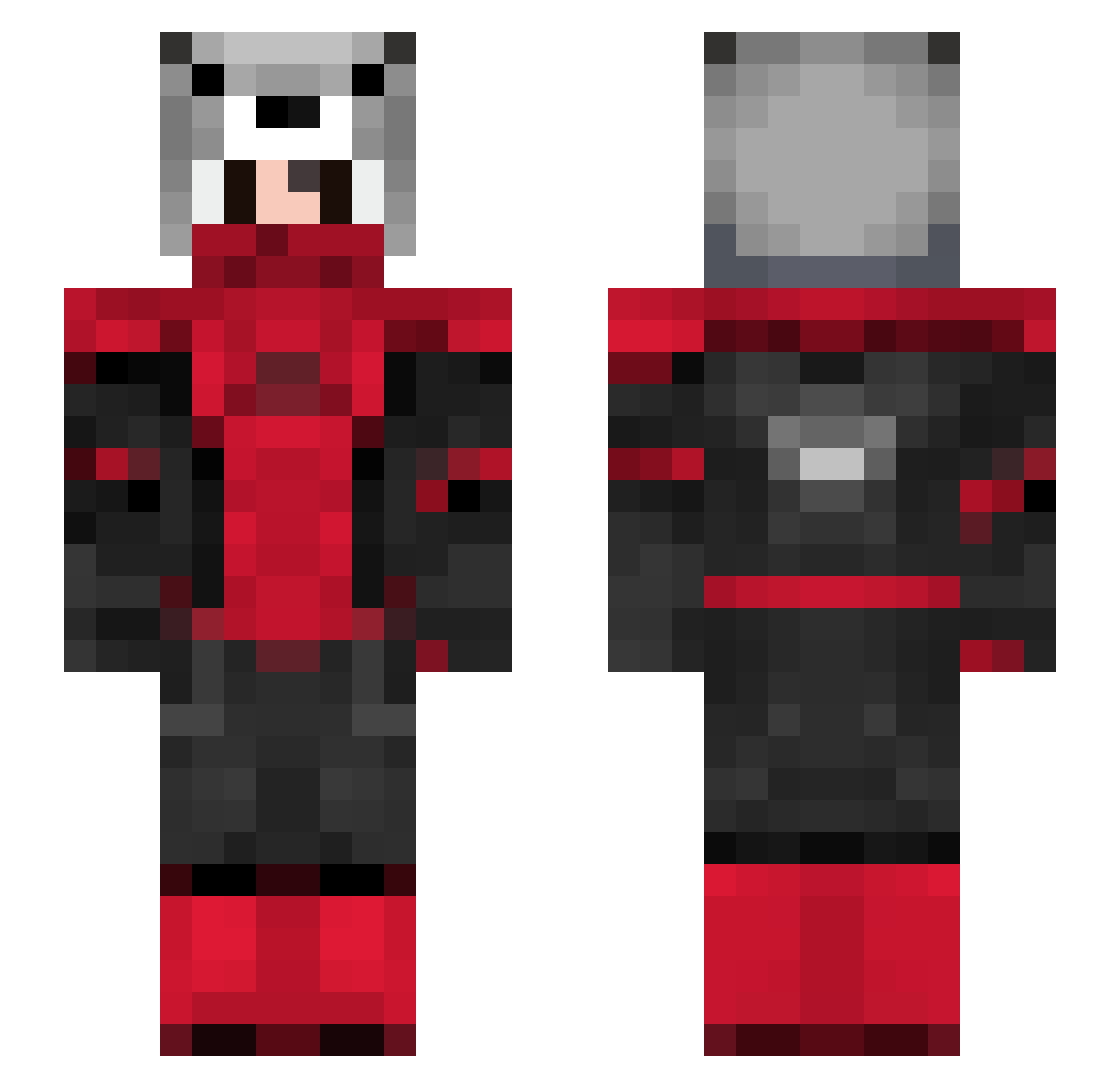 DonnyDilva Minecraft skin, front and back view