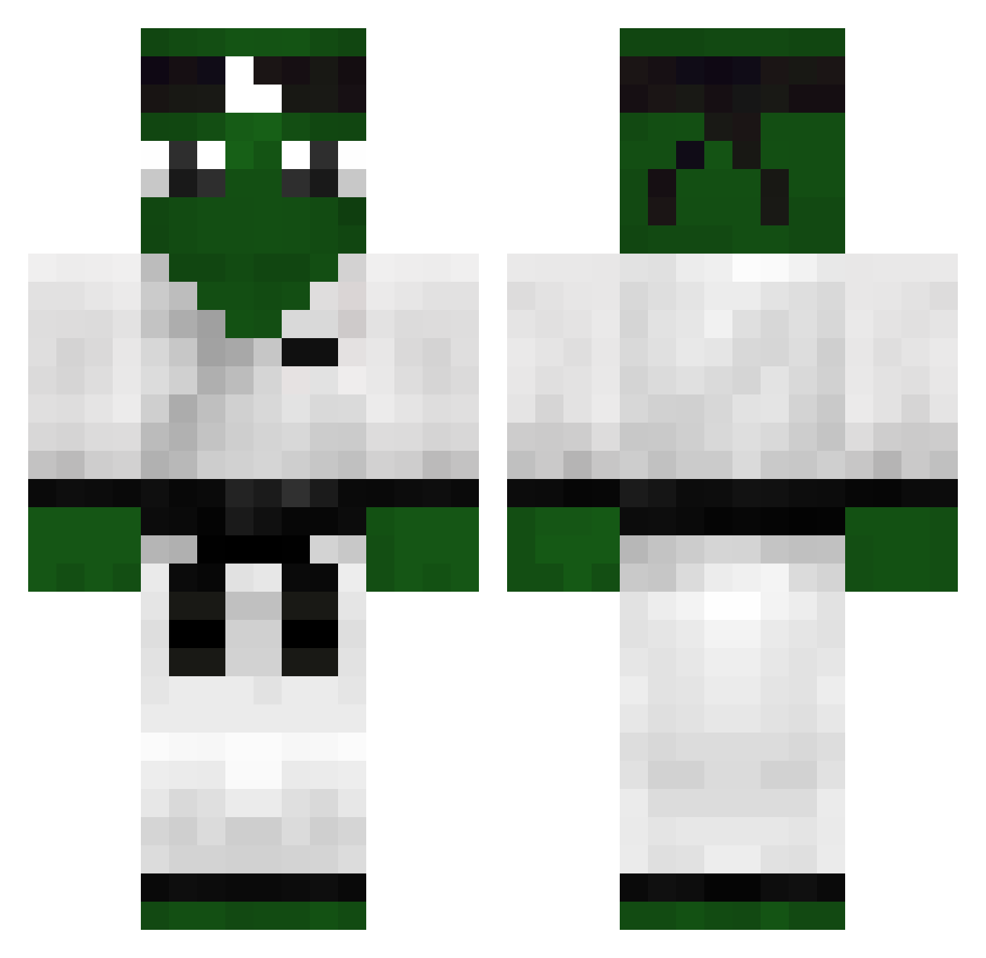 Salep Minecraft skin, front and back view