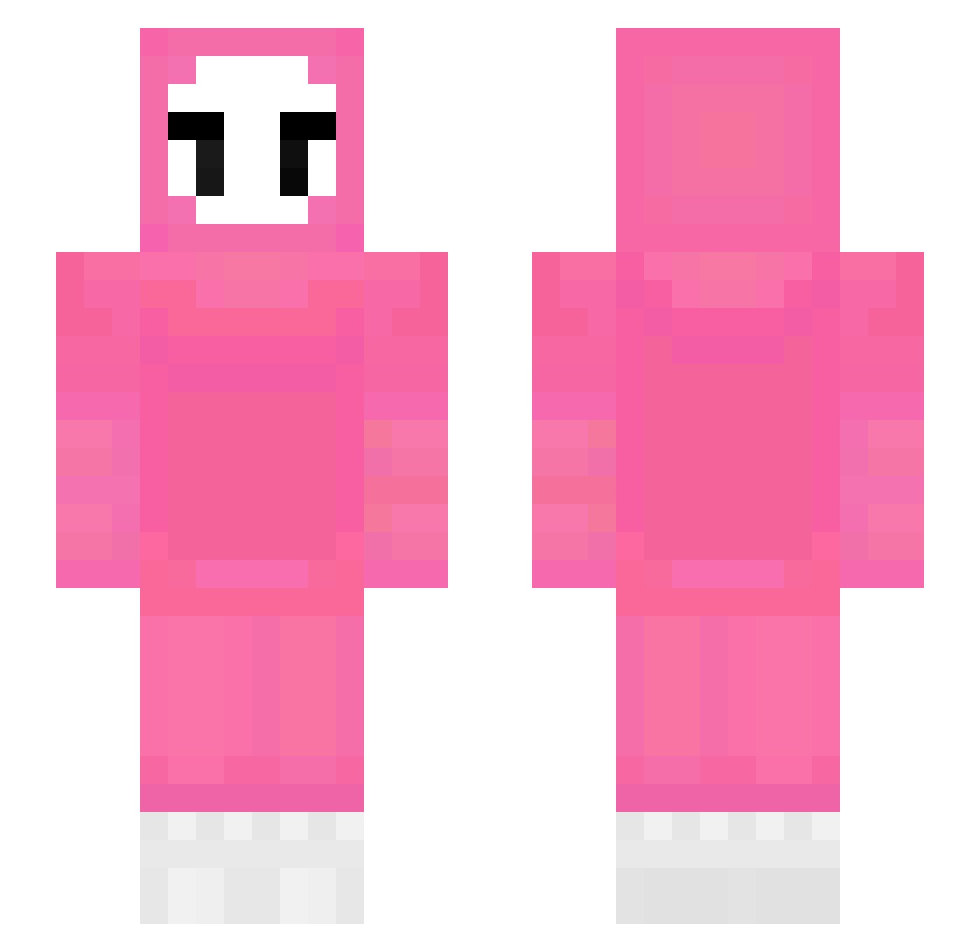 WBfons Minecraft skin, front and back view
