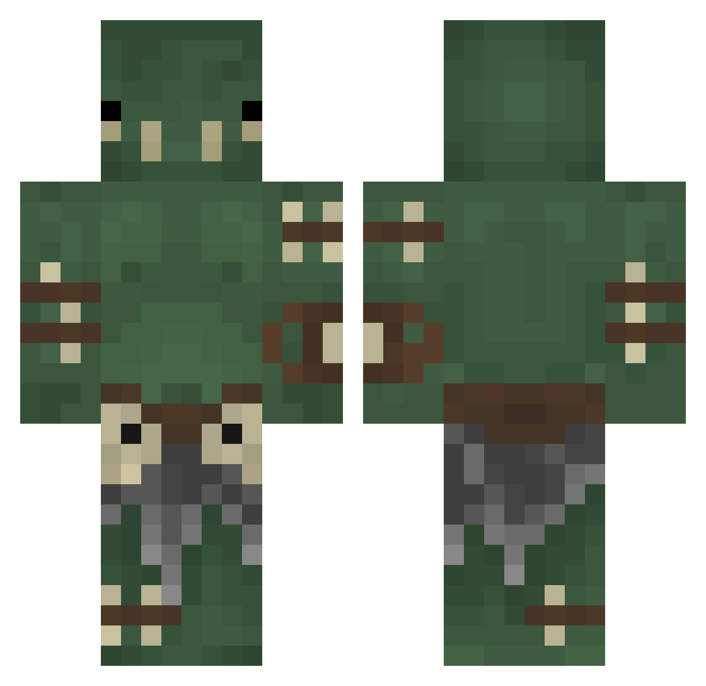 _ReQu0 Minecraft skin, front and back view