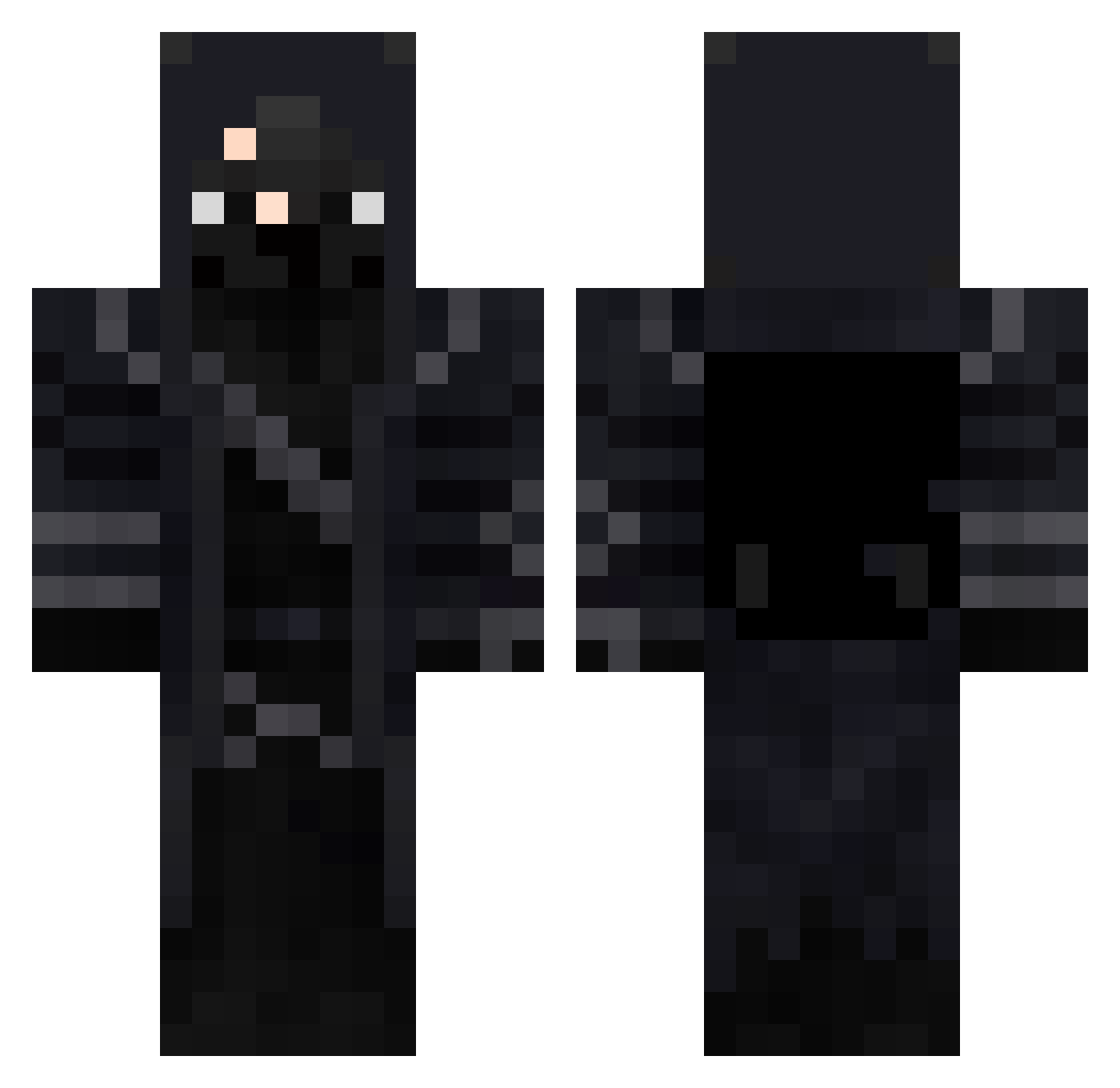 D3monTommy Minecraft skin, front and back view