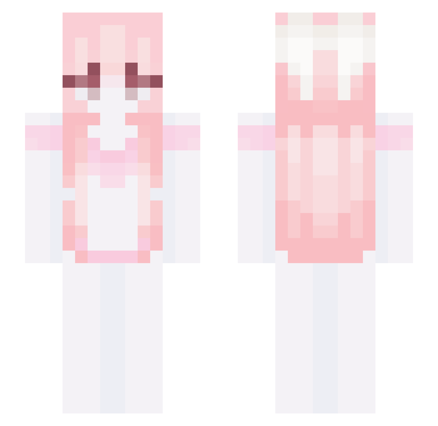 Kylaz Minecraft skin, front and back view