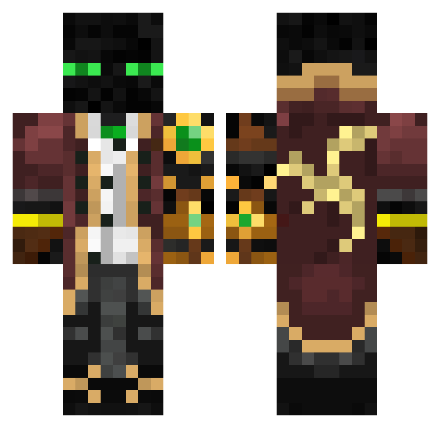 Przemko901 Minecraft skin, front and back view