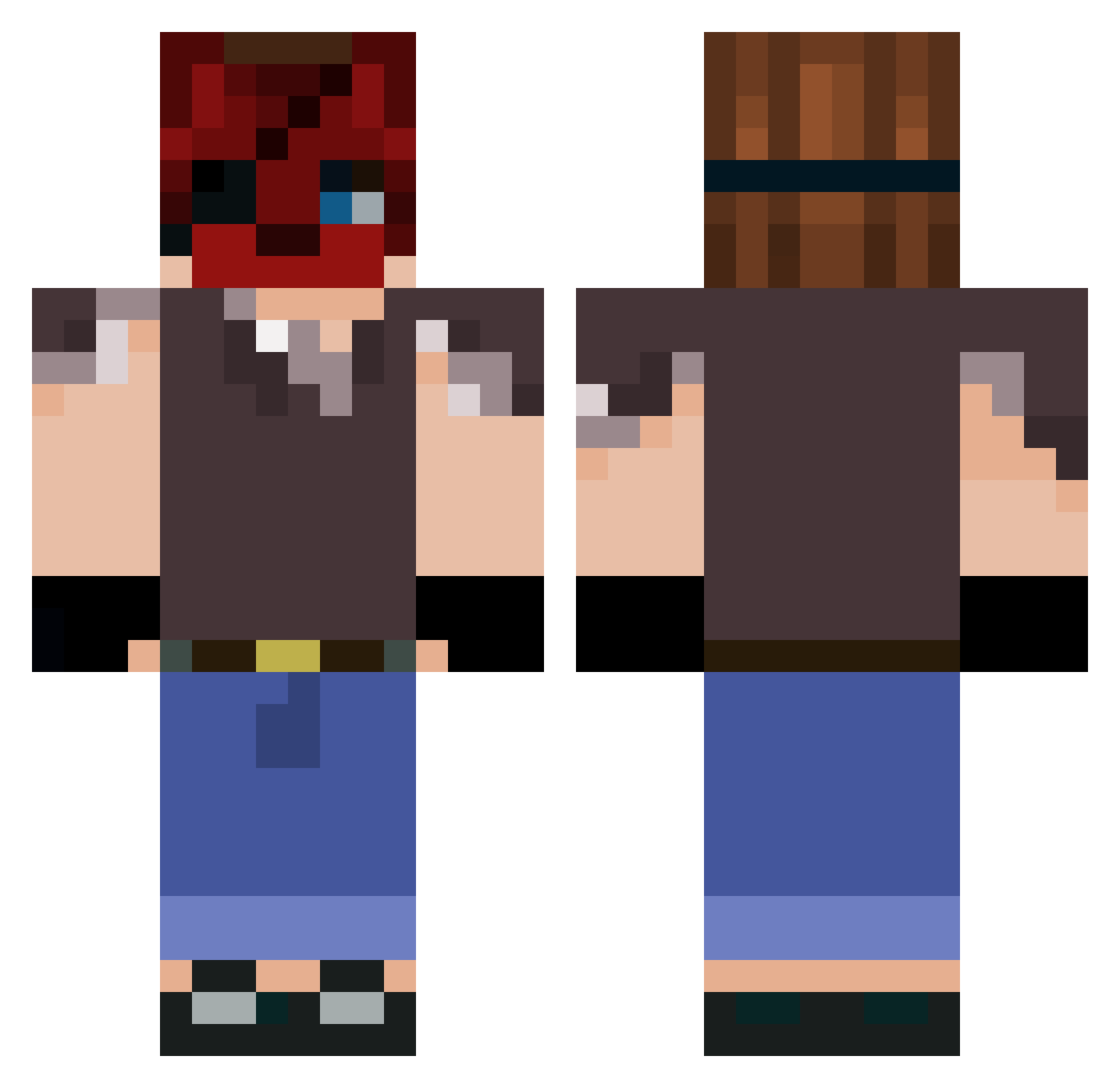 Max_Morningstar3 Minecraft skin, front and back view