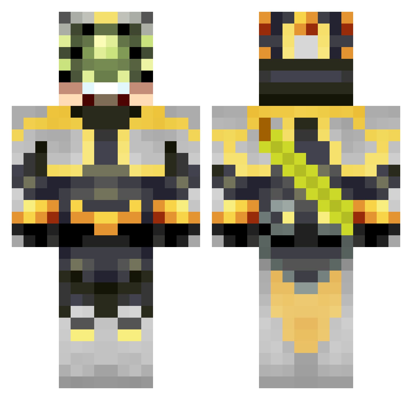 Oscar12tt Minecraft skin, front and back view