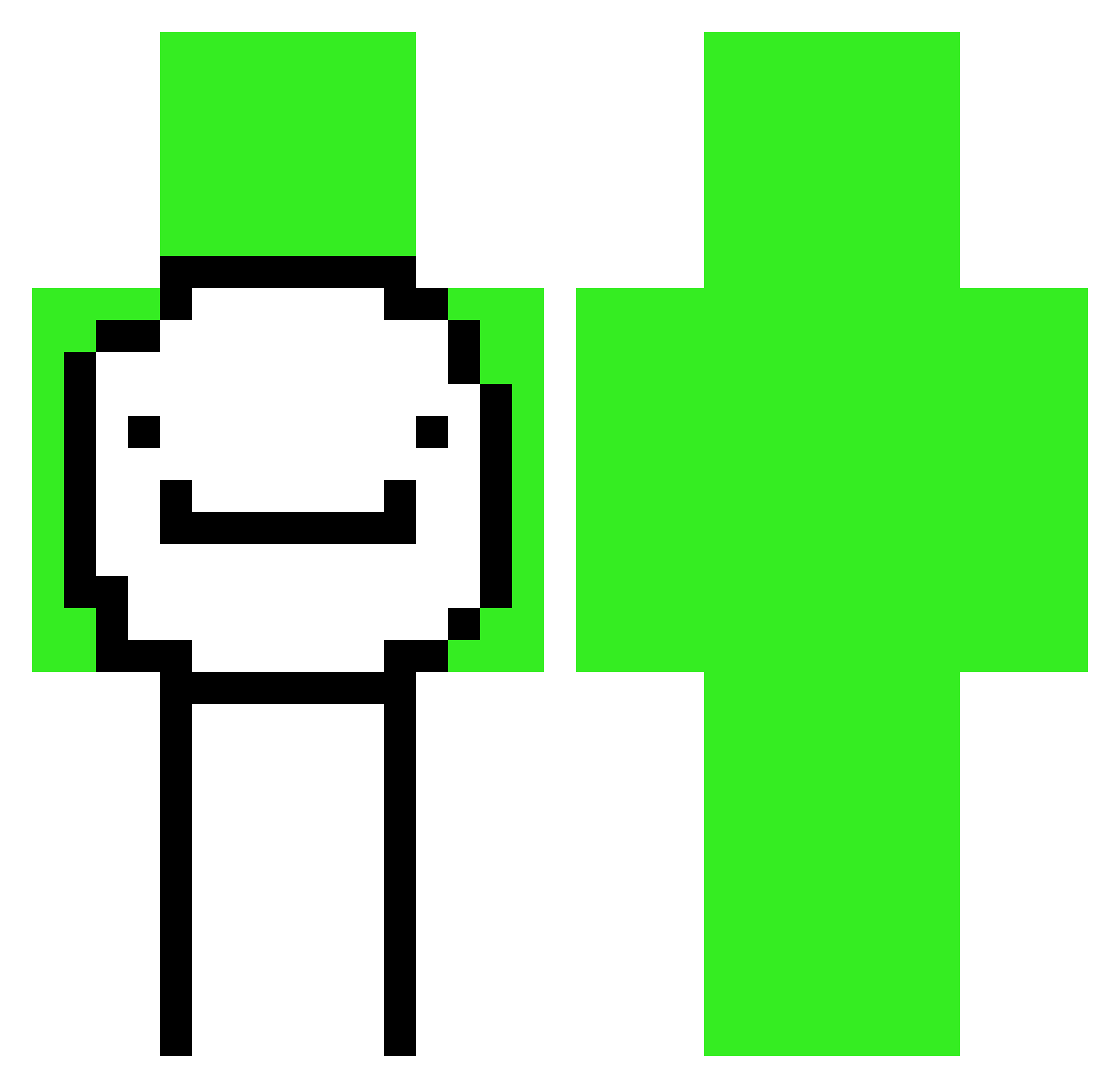 SoloNzyme Minecraft skin, front and back view