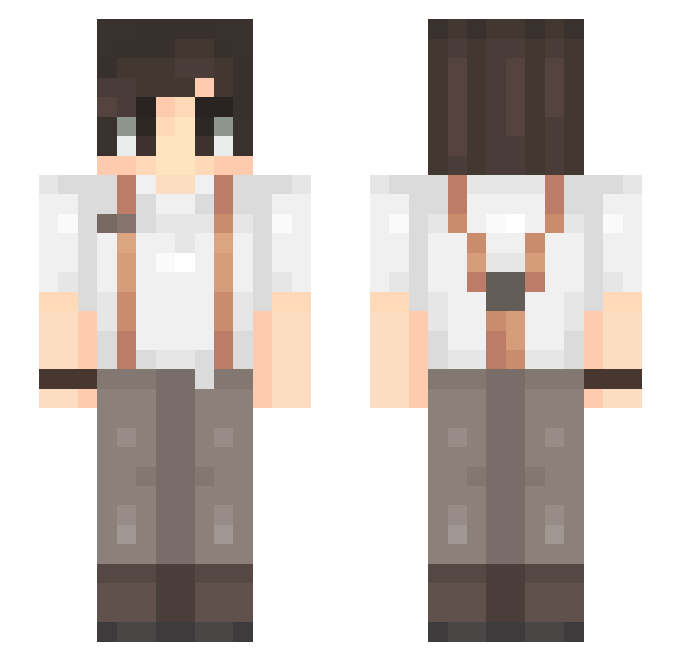 Skyrunn3r Minecraft skin, front and back view