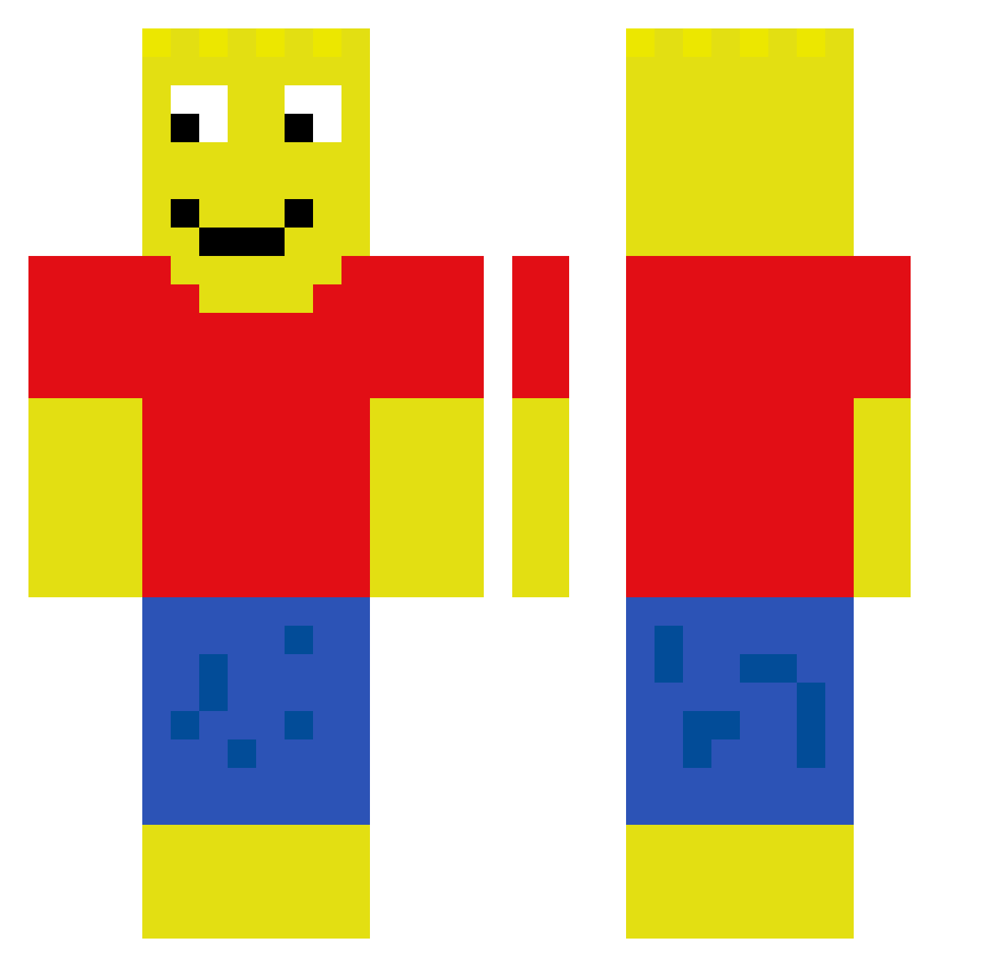 briangriffin420 Minecraft skin, front and back view